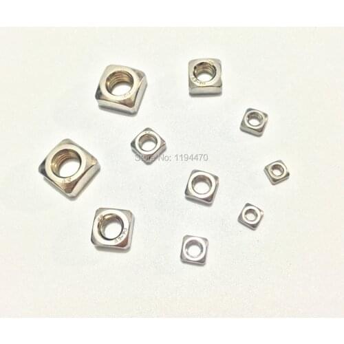 1000pcs/Lot M3 Metric DIN557 304 Stainless Steel A2-70 Square Nut Fastener Nut Screw Nut