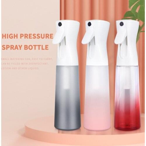 200ML 300ML PET Material Continuous Spray Hair Water Ultra Fine Mister Spray Bottle High Pressure Water Continuous Spray Bottle