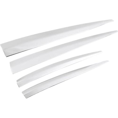 4Pcs Car Front Rear Bumper Protector Guard Anti-Collision Trim Bar Auto Protection Strips for - A6L 2019 2020 2021