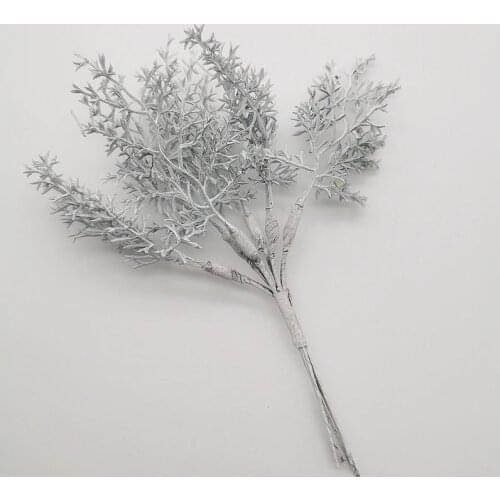 6pcs Artificial Plants Fake Grass Artificial Flowers for Home garland DIY Scrapbooking Wedding Christmas Decoration