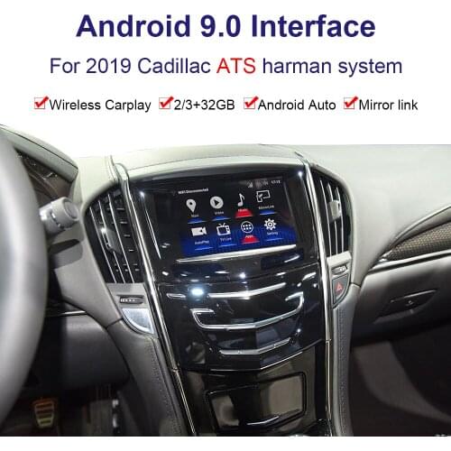 Android Video interface Box for2019 2020Cadillac ATS Multimedia Interface with Wireless/USB CarPlay dongle
