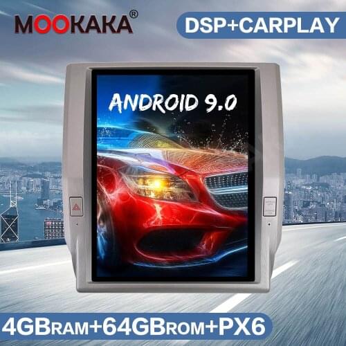 Tesla Style Android 9.0 64GB+4GB Car Radio GPS Navigation For Toyota Tundra 2014-2020 Auto Multimedia Player Stereo Head Unit 4K