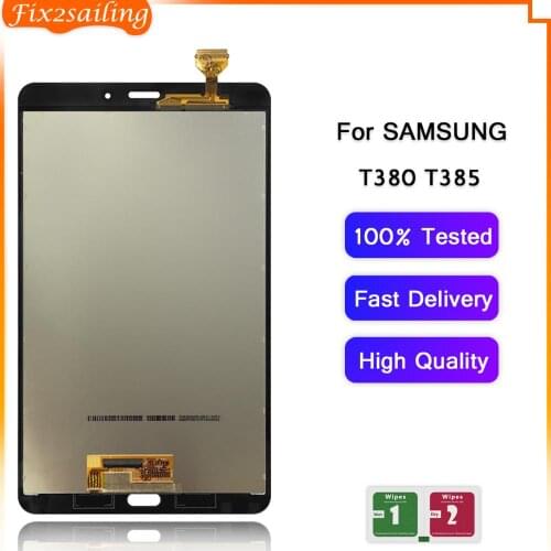 For Samsung Galaxy Tab A 8.0 2017 SM-T380 SM-T385 T380 T385 LCD Display Touch Screen Digitizer Assembly Panel Replacement Parts