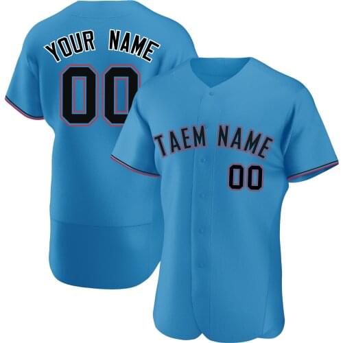 High Quality Customized Baseball Jersey Sewing Your Name Number Casual Players Breathable Cool Sportswear for Men/Girl/Child