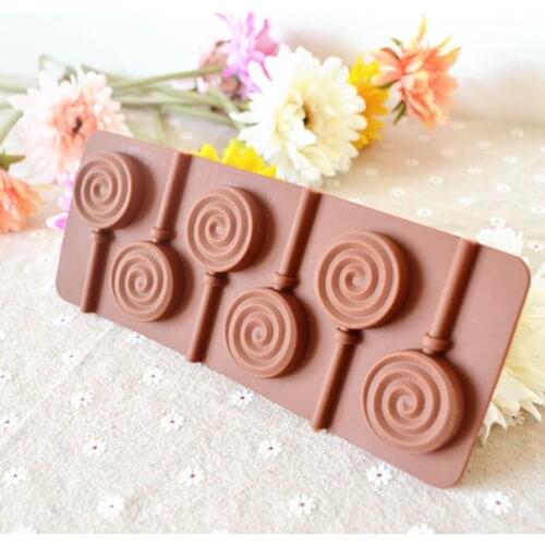 Doughnut Lollipop Mold DIY Bakeware Silicone 3D Handmade Pop Sucker Sticks Lolly Candy Chocolate Mold With Stick Shape