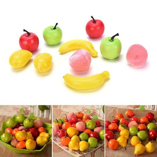 10PCS Artificial Decorative Plastic Fruit Home Decor Garden House Kitchen