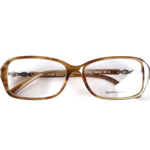 Classic designer acetate glasses frames for women with diamonds decoration