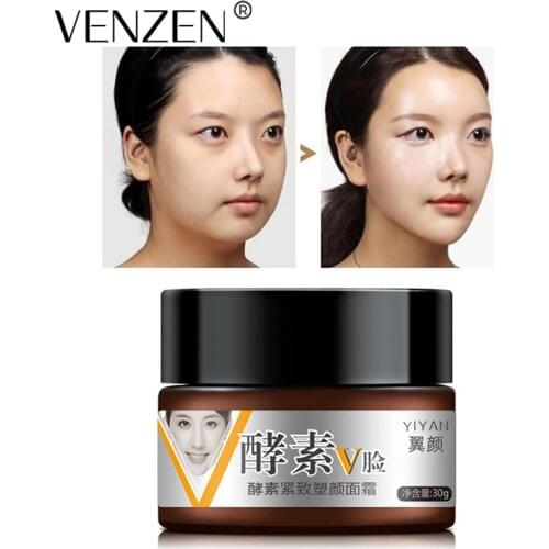 YIYAN Slimming Face Cream Skin Care Facial Lifting Firm Powerful V-Line Face Enzyme Slimming Cream Fat Burning Moisturizing 30g