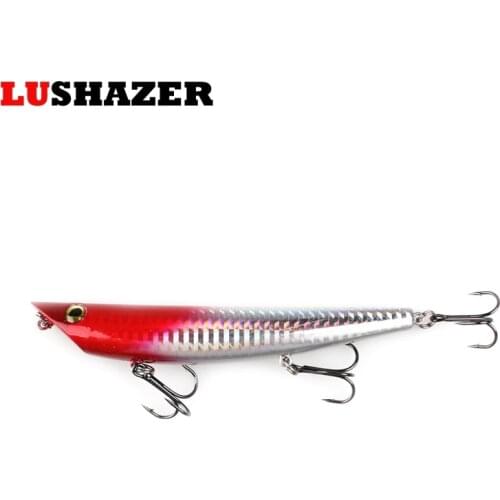 LUSHAZER Pencil lure 12cm/18g hard bait isca artificial carp fishing fish plastic lures wobbler metal spinner fishing tackles