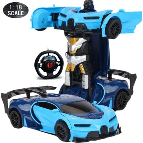 6 Kinds RC Car 2 in 1 Transformation Robots Cars Action Collision Deformation Electric Remote-controlled Cars Toys for Kids J01
