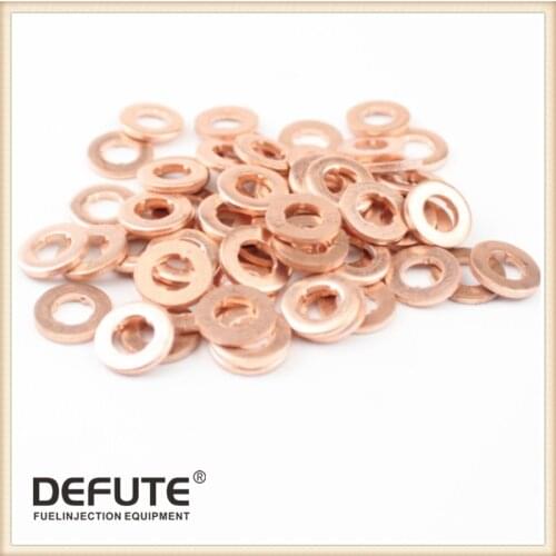 100pcs Injector Nozzle Copper Pad ,FOR Injector series 120 Nozzle, 110 series injection nozzle Seal Copper Pad