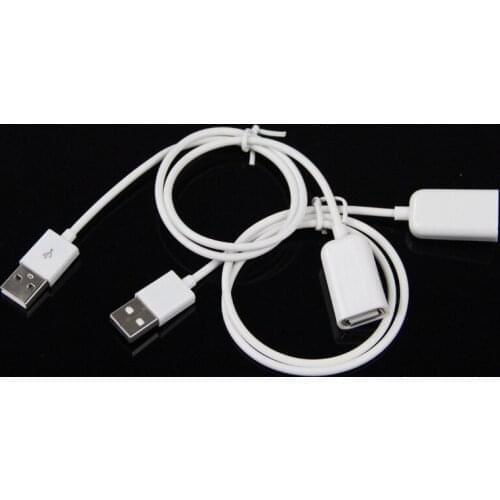 Wholesale 100pcs/lot 100cm USB 2.0 A Male to Female Extension Data Extender Charge Extra Cable 50CM for iphone Samsung Laptop