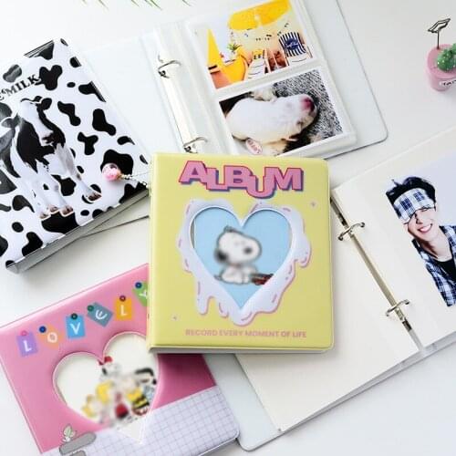 25 Pcs PP Pages PVC Binder Photo Album Jelly Album for Mini Instax & Name Card 4 inch, 6 inch Album de Photos