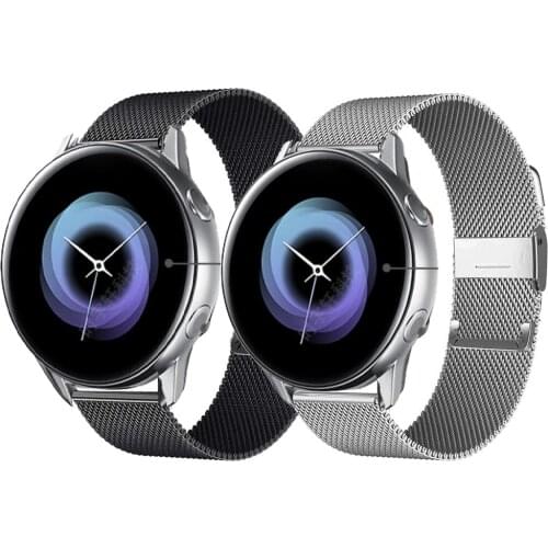 Strap For Samsung Galaxy active 2 Active2 40 44mm Gear S2 Classic Business Milanese Bracelet Band For Galaxy watch 3 41mm Correa