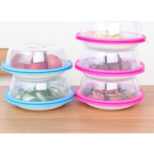 Silicone Food Storage Cover Bowl Stackable Refrigerator Fresh-keeping Plate Cover Kitchen Stackable Tool Microwave Storage Cover