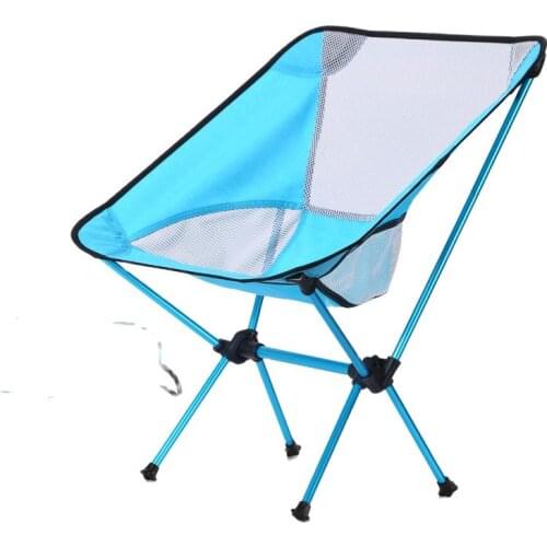 Camping folding chair outdoor portable chair aviation aluminum fishing chair ultra light folding chair