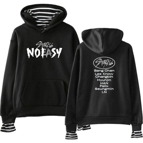 ONEASY SKZ Hoodies Stray kids Women Fake Two Piece Set Hoodies Sweatshirt Kpop Hip-hop Fans Clothes