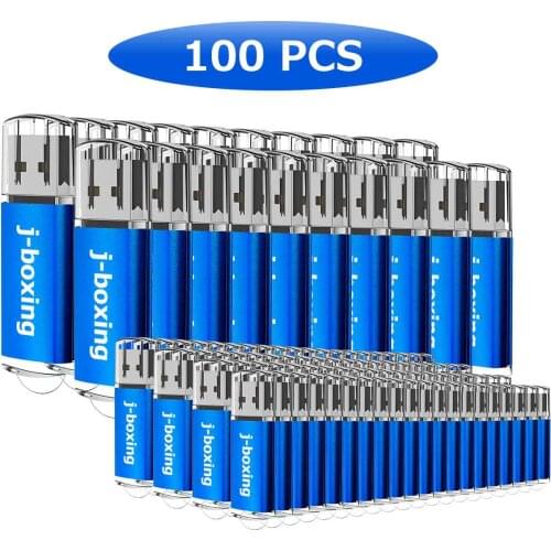 J-boxing 100X 1GB USB Flash Drive Printed Custom logo Rectangle Engraved Personalize Name Thumb Pen Drive 2GB 4GB 8GB 16GB 32GB