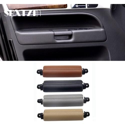 Car Interior Door Left Right Hand Driver Leather Pull Handle for Volkswagen Touareg 2003-2010
