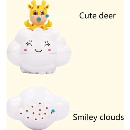 066B Baby Bath Play Toy Water Sprinkler Toy Clouds Waterfalls Water Play Kits Interactive Funny Gift Education Toy for Infant