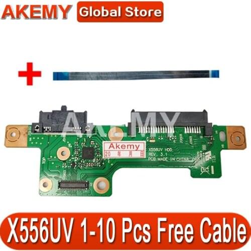 1-10 Pcs Free Cable AKemy For ASUS X556U F556U X556UJ A556U F556U K556U X556UV HDD BOARD X556UJ REV 2.0 X556UV REV:3.1