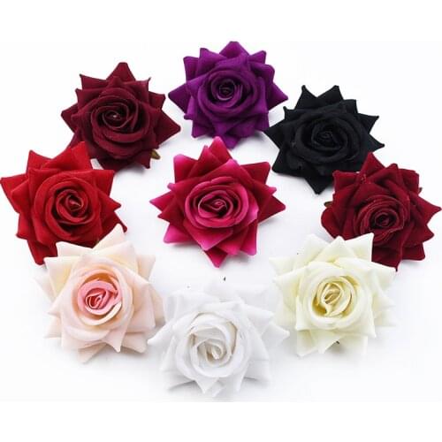 100pcs Artificial flowers Diy Valentines Day Gifts Scrapbooking flowers for Wedding Christmas Home decoration Brooch Candy box