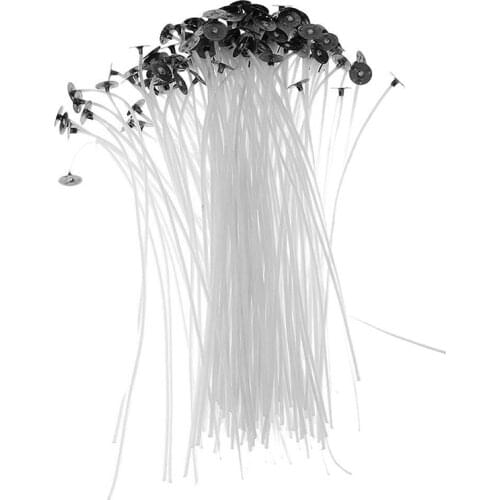 100 Pcs Candle Wicks Smokeless Wicks Candle Oil Lamps DIY Candles Making Supplies Candle Accessories Wax Core For Candle Making