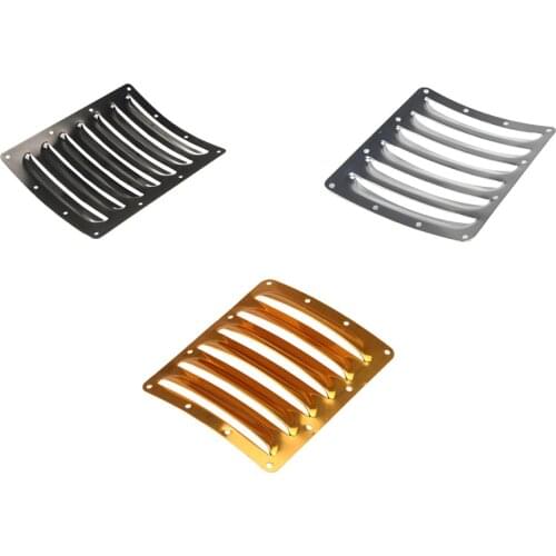 2pcs Aluminum RC Airplane Cowl Cooling Fin 73mm*62mm*0.5mm Gold/Black