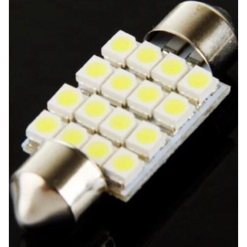 4pcs 39mm 6413 C5W C10W SV8.5 16 led 3528 smd Auto Licence Plate Light car Festoon housing Interior Dome Roof Reading Lights