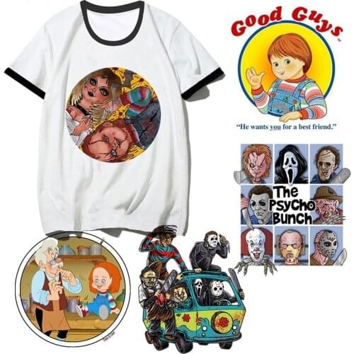 Chucky T Shirt Demon Death Scary Evil Satanism Grim Reaper T-shirt Casual Horror Man/Women Tshirt Hip Hop Top Tees Male/female