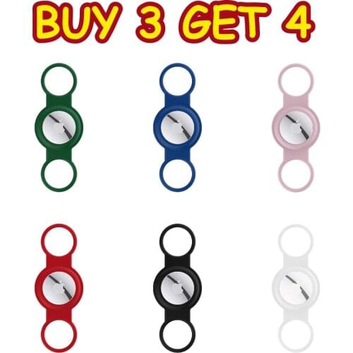 New Airtag Holder Round Airtag Case Air Tag Holder Cover Airtag Dog Collar Holder Id Holders For Badges Airtag Accessories