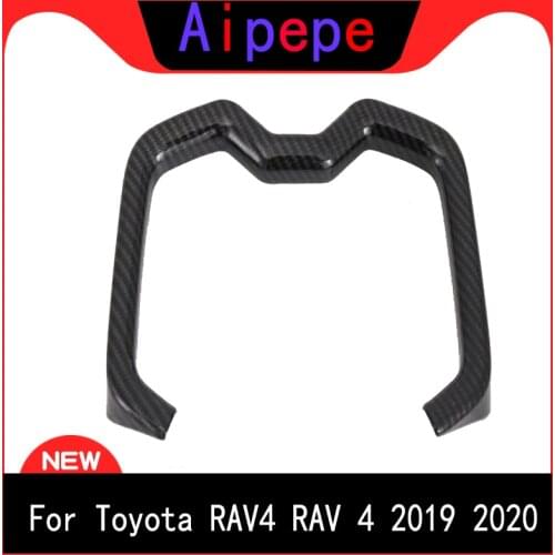 For Toyota RAV4 2019 2020 Car Styling Interior Front Water Cup Holder Cover Trim ABS Plastic Auto Accessories