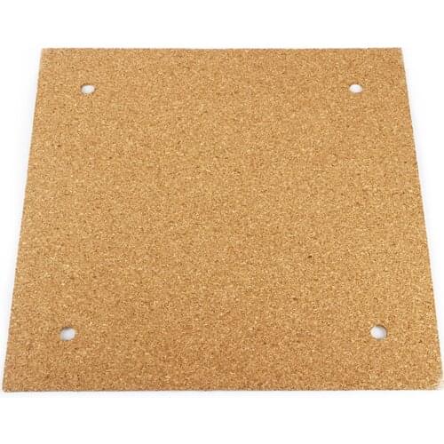 Cork Plate Adhesive Tape 3D Printer Hole Square Parts Heating Durable Accessories Insulation Board Hot Bed Bottom For Ender 3