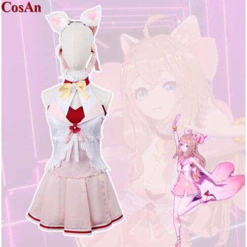 Anime Vtuber A-Soul Diana Cosplay Costume Little Fox Sweet Lovely Uniform Dress Female Activity Party Role Play Clothing XS-XL