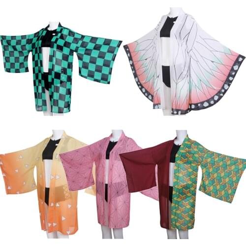 Demon Slayer Swimsuit Kimetsu no Yaiba Cosplay Costume Kamado Tanjirou Kamado Nezuko Tomioka Giyuu Kimono Summer Bathing Suit
