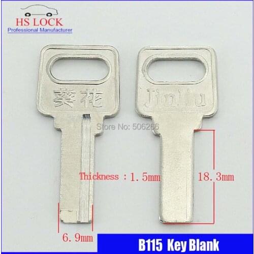 Small kuihua left bath embryo door key blank Civil key blank suit for Vertical key cutting machine B115