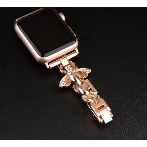 Luxury Metal Strap for Apple Watch 6 5 4 3 2 1 SE Women Style Correa Apple Watch Band 44mm 40mm 42mm 38mm Bracelet for iWatch