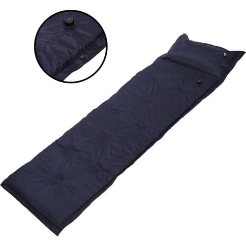 Nine O'clock Automatic Inflatable Cushion With Pillow, Outdoor Camping Single Double Stitching Damp-Proof Sleeping Mat