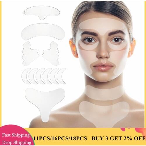 Wrinkle Removal Stickers 11/16/18pc Anti-wrinkle Face Neck Forehead Eye Cheek Chin Removal Patches Face Lifting Patch Anti Aging
