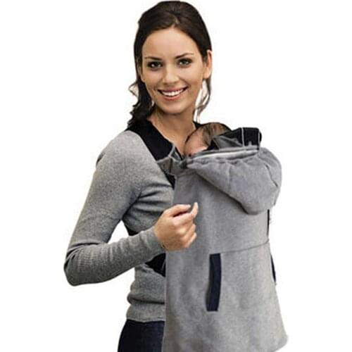 Brand New Warm Wrap Sling Baby Carrier Windproof Baby Backpack Blanket Carrier Cloak Grey Funtional Winter Cover Hot