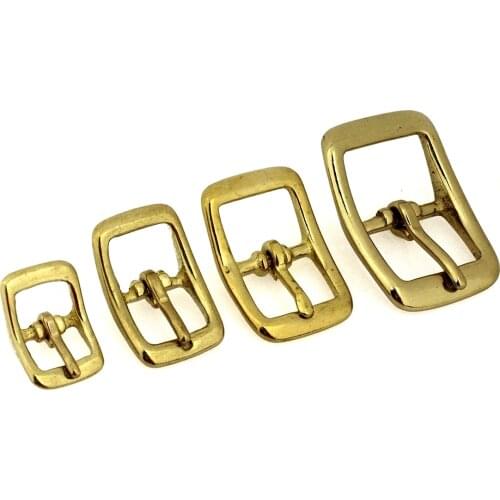 1 x Brass Belt Buckle tri glide single pin Middle Center Bar Belt Buckle for leather craft bag strap horse bridle halter harness