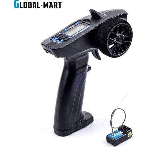 P32 Turbo Racing 91803G-C 2.4G 4CH VT system LCD Display Radio Transmitter Remote Controller with Receiver for RC Car Boat