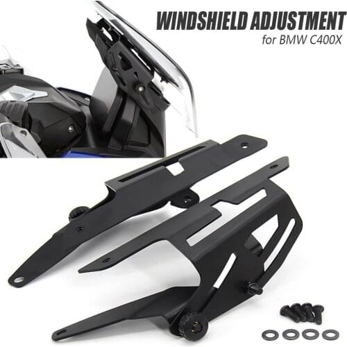 Motorcycle C400 X Windscreen Adjusters stand CNC Windshield Bracket fits For BMW C400X C 400 X Windshield Adjustable