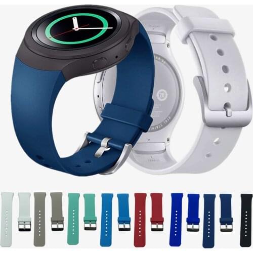 Silicone Watchband for Samsung Galaxy Gear S2 R720 R730 Strap Soft Rubber Replacement Sport Strap for SM-R720 Smart Watch Bnand