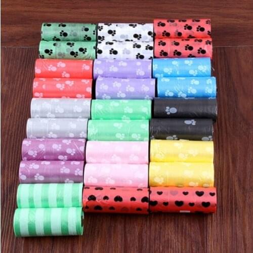Pet Dog Poop Bags Dispenser Collector Scoop Holder Puppy Cat Pooper Scooper Bag Small Rolls Outdoor Clean Pets Supplies