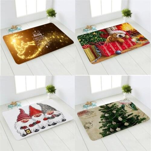 Santa Claus Christmas Mat Outdoor Carpet Merry Christmas Decor for Home Christmas Ornaments Navidad Xmas Gift New Year 2022 Noel