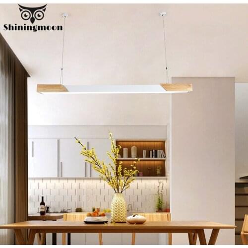 Modern Solid Wood Bar LED Pendant Lights Japanese Style Restaurant Pendant Lamp Bar Cafe Kitchen Hanging Lamp Home Decor Lights