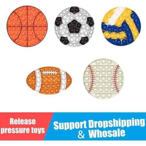 Sport Press Game Fidget Stress Relief Squeeze Toys for Kid Squishy Sensory Anti Stress Game Hand Simple Dimple Fidget Relax Toy