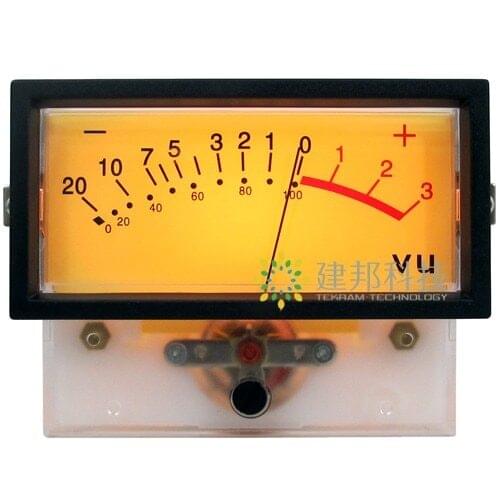 TN-73 VU Meter DB Level Header Audio Preamp Power Amplifier Chassis Backlight