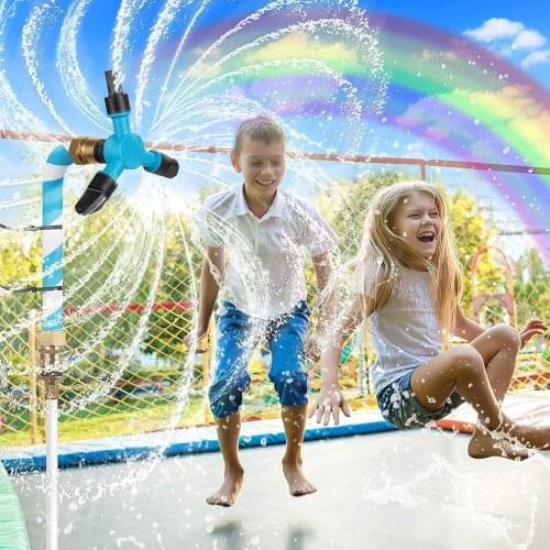 360-degree Rotating Sprinklers 4 Three-head Sprinklers Lawn Irrigation Can Be Connected In Series With Rotating Sprinklers